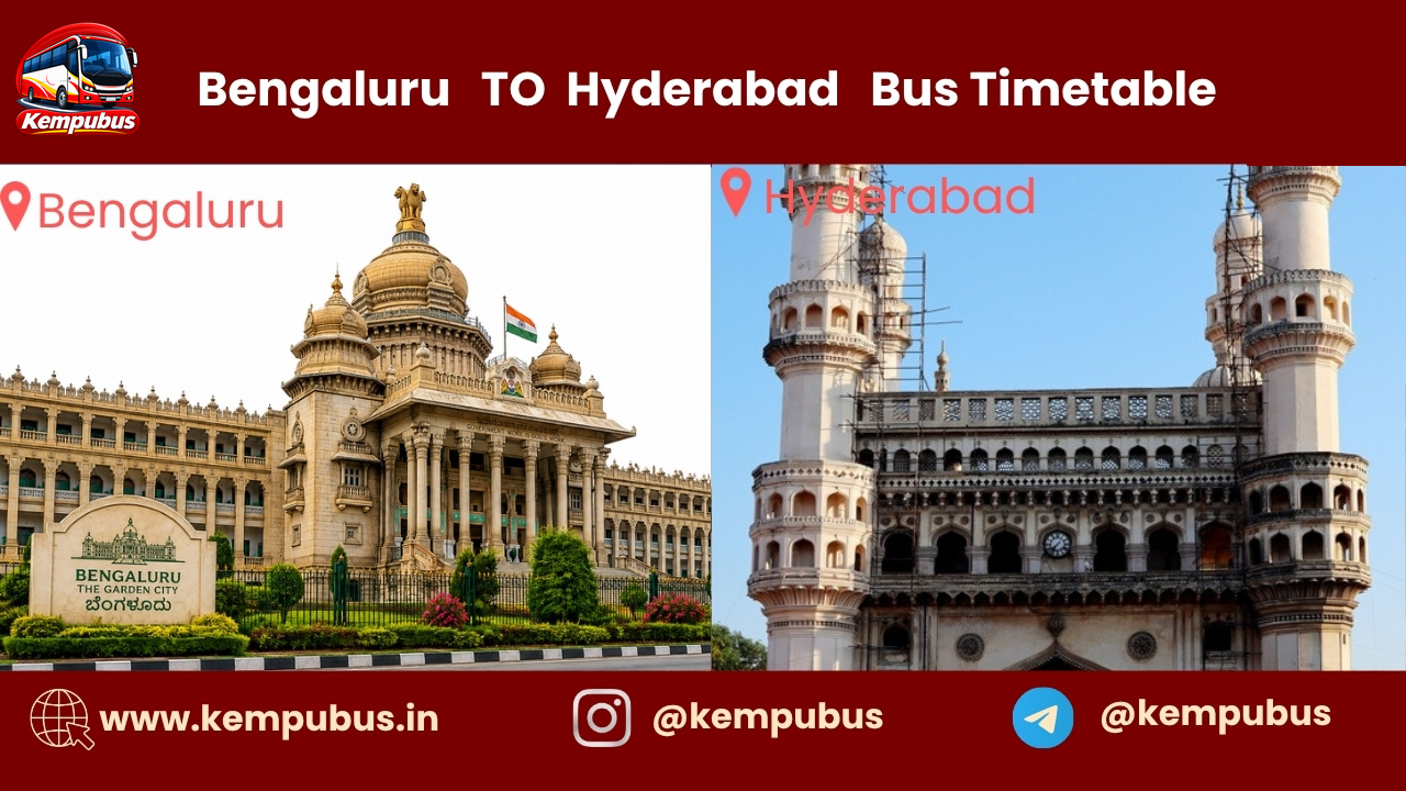 Bangalore to Hyderabad bus timetable
