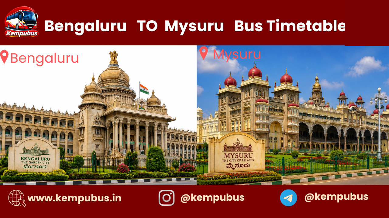 Bangalore → Mysuru