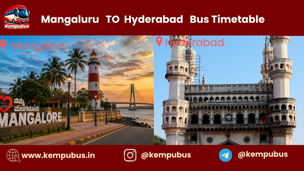 Mangalore to Hyderabad bus timetable