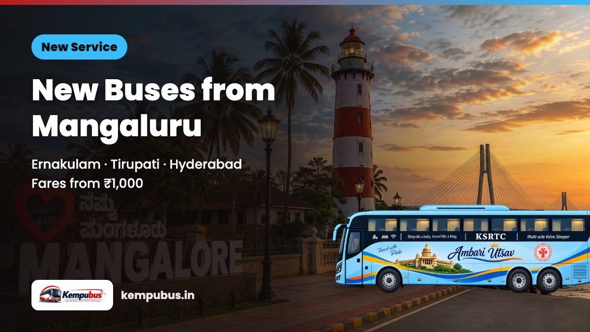 KSRTC Starts New Mangaluru Buses to Ernakulam, Tirupati and Hyderabad: Timings & Fares